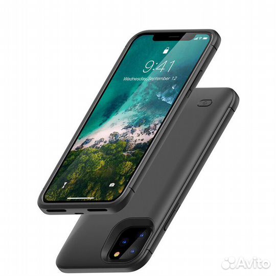 Чехол-Аккумулятор для iPhone 11 (6000 mAh) черный