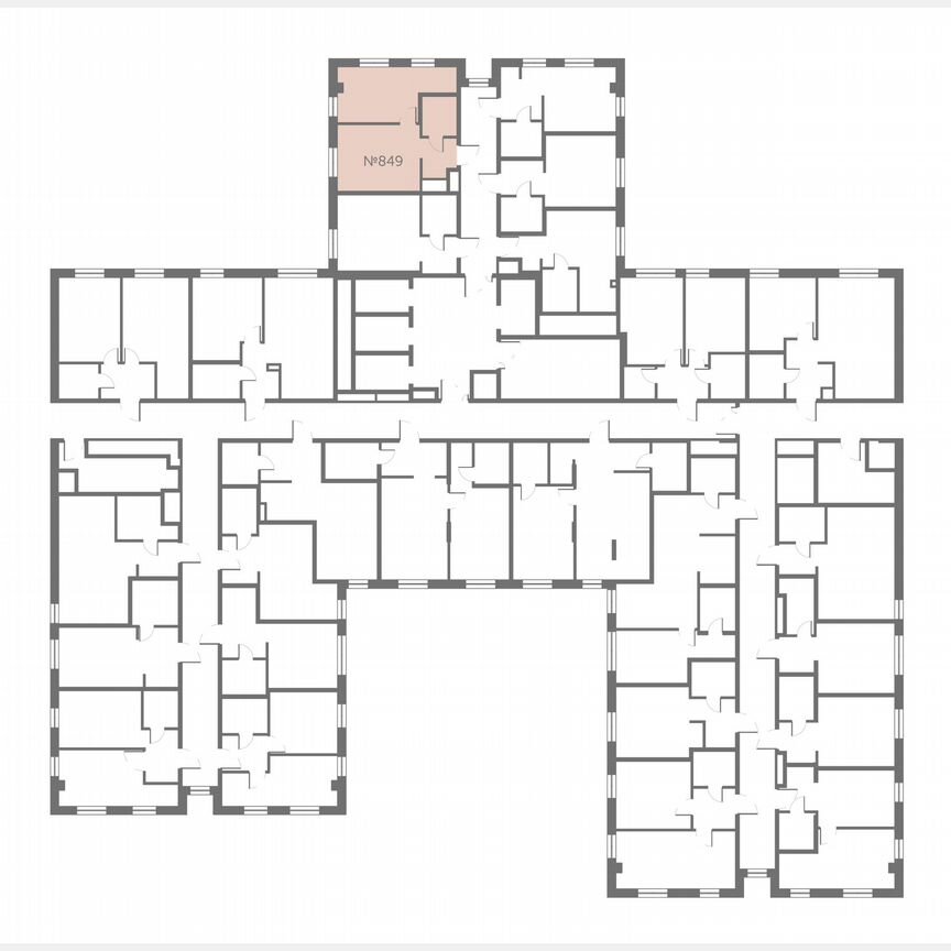 1-к. апартаменты, 33,5 м², 12/13 эт.