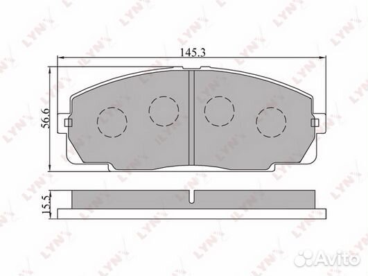 Колодки тормозные передние