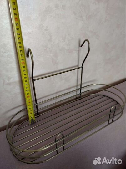 Полка навесная на рейлинг