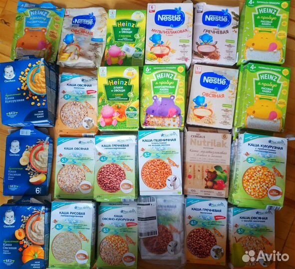 Каша детская Gerber, Fleur Alpine, Nestle, Heinz