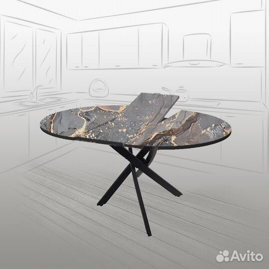 Стол круглый раскладной