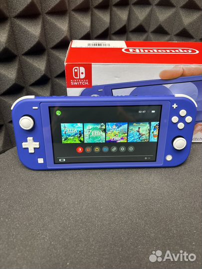 Nintendo switch lite чип 128gb + 15 игр