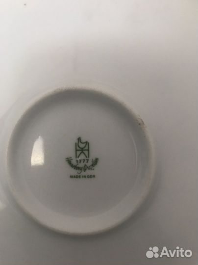 Сервиз:Чайник фарфоровый большой +Блюдо ГДР