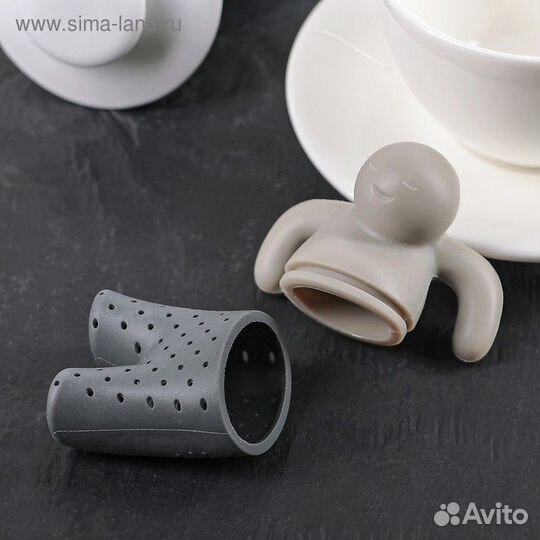 Ситечко для чая Доляна «Человечек», цвет микс