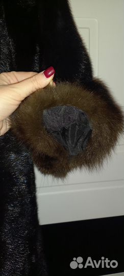 Шуба норковая с соболем 40 размер