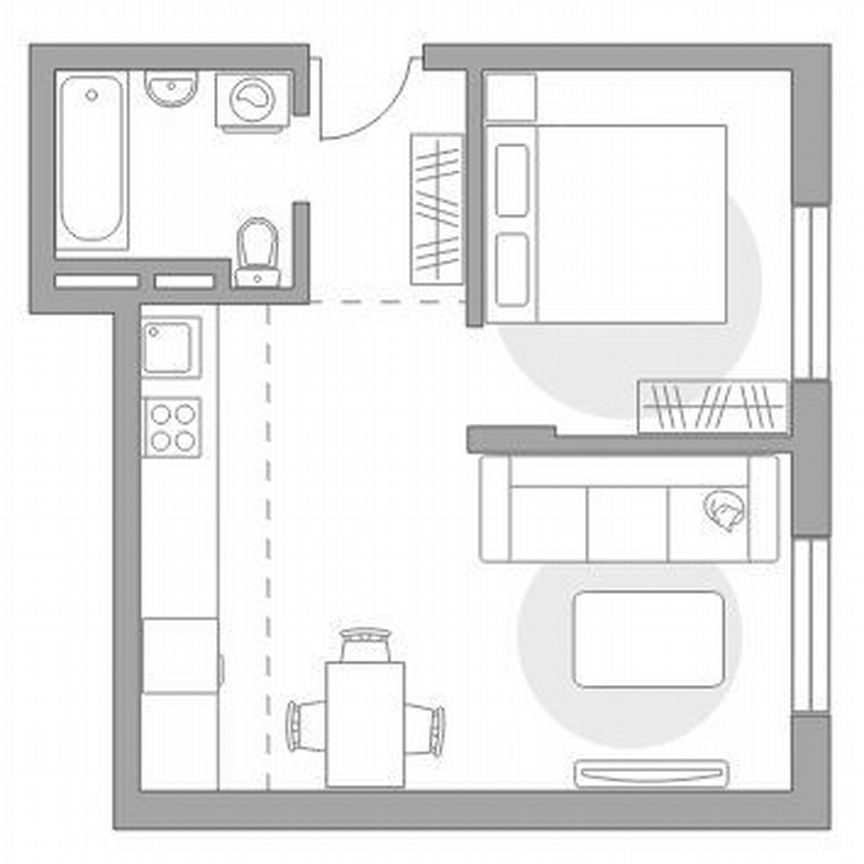 2-к. квартира, 34,9 м², 4/6 эт.