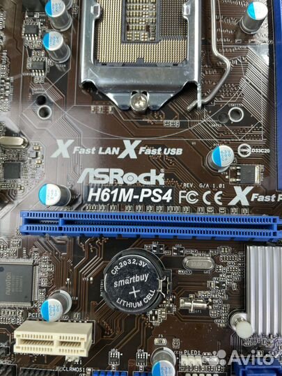 Материнская плата ASRock H61M-PS4 LGA 1155
