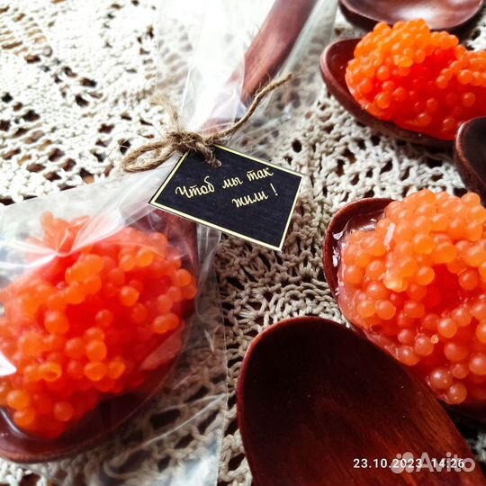 Подарок деревянная ложка + мыло ручная работа