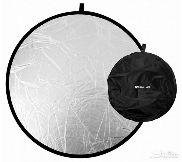 Отражатель 2в1 Raylab RF-09 белый/серебристый 80см