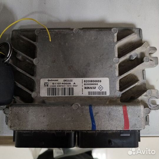 Эбу двигател Renault Logan иммобилайзер и 2 чипами