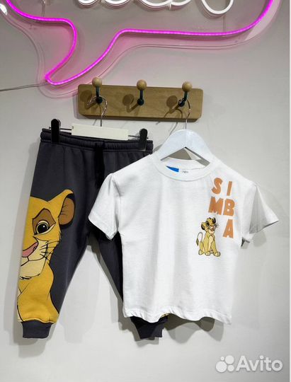 Новый летний костюм для мальчика Король Лев