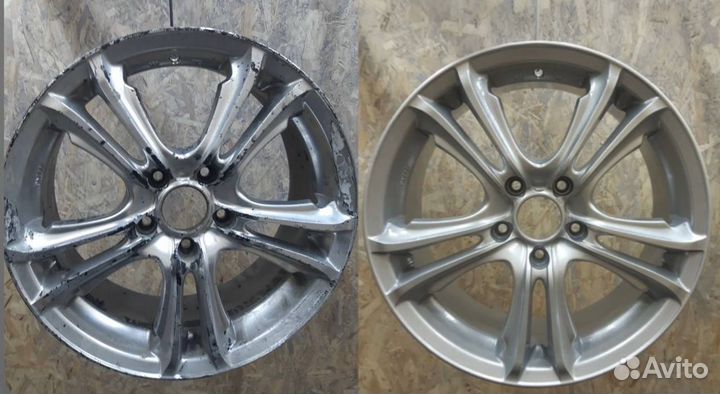 Пескоструйная обработка порошковая покраска дисков