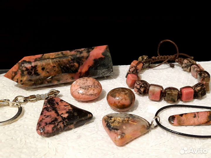 Родонит Камень Кристалл Браслет