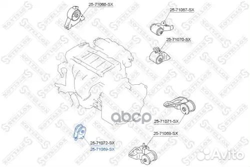 Подушка двс передняя МКПП Mazda 626 GF/GW 1.8-2.0