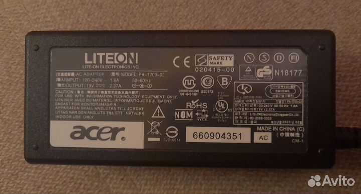 Блок питания Acer