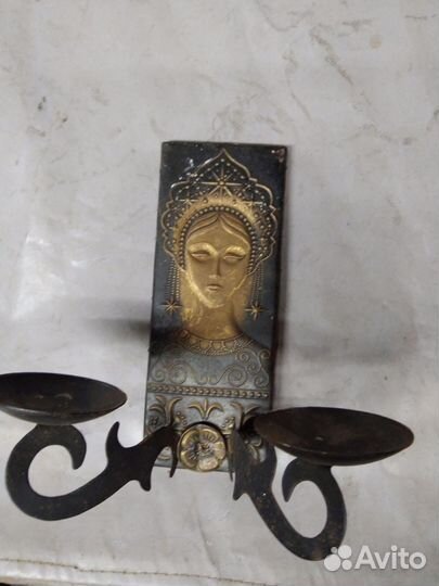 Подсвечник латунь СССР