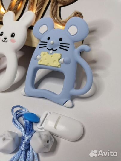 Грызунок, именной держатель для соски