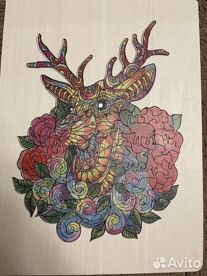 Деревянный пазл фигурный