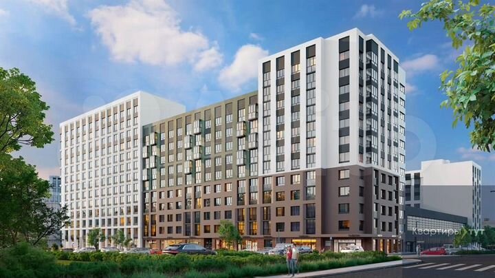 2-к. квартира, 61,6 м², 5/13 эт.