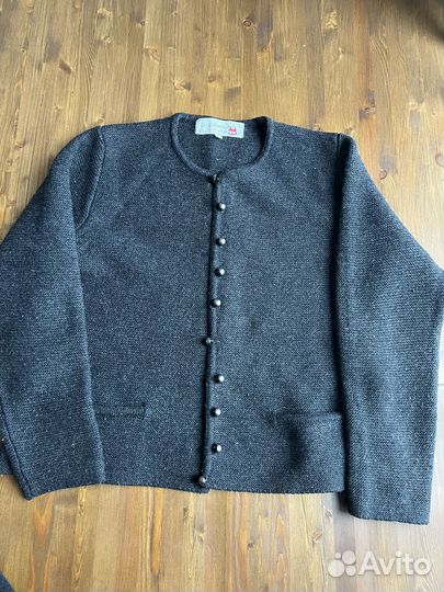 Винтажный баварский кардиган шерсть 44-46