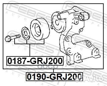 Ролик натяжной (toyota land cruiser prado 120