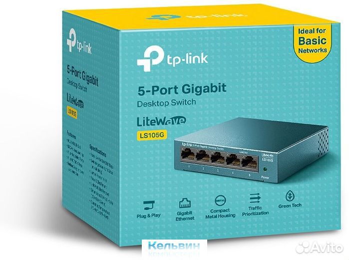 TP-Link LS105G 5G Коммутатор неуправляемый