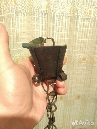 Светильник подвесной СССР ручная роспись