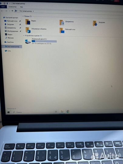Новый ноутбук Lenovo intel ssd256 озу8gb Ful hd