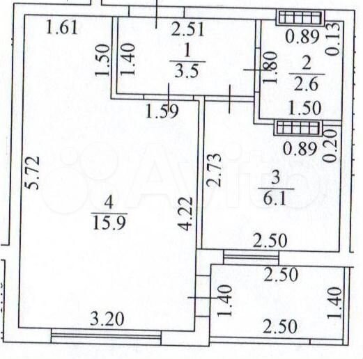 1-к. квартира, 31 м², 3/10 эт.