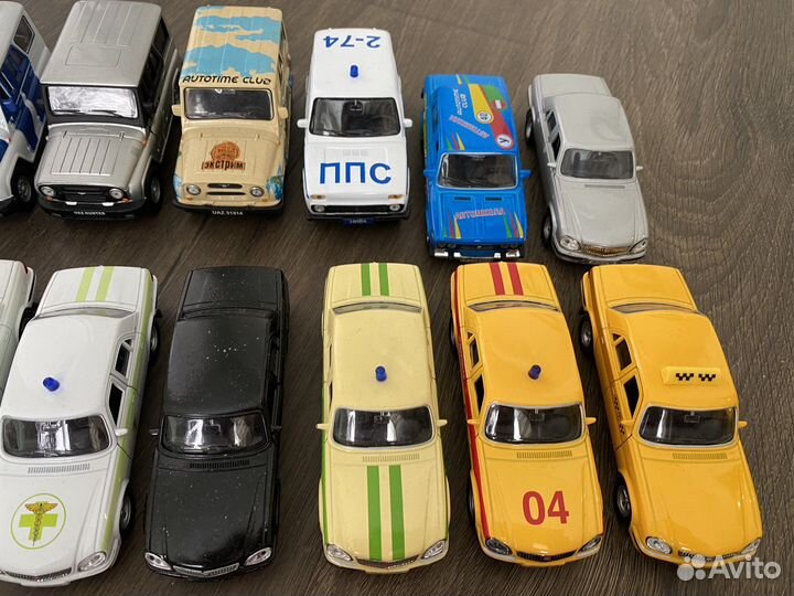 Машинки модели autotime УАЗ ваз газ волга жигули