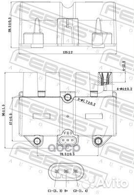 Катушка зажигания 10640-002 Febest