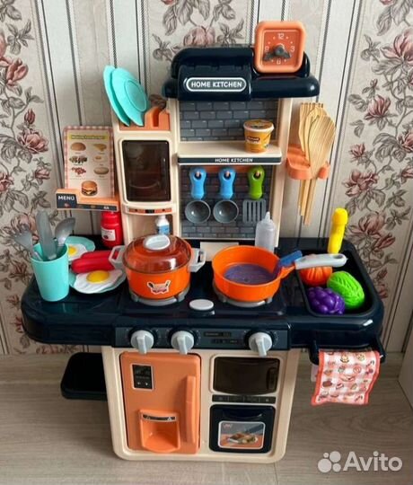 Новая детская кухня со звуком, светом и паром
