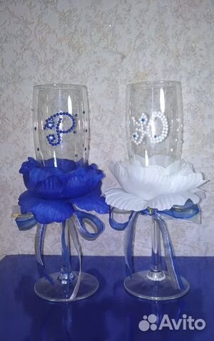 Авторские бокалы для шампанского