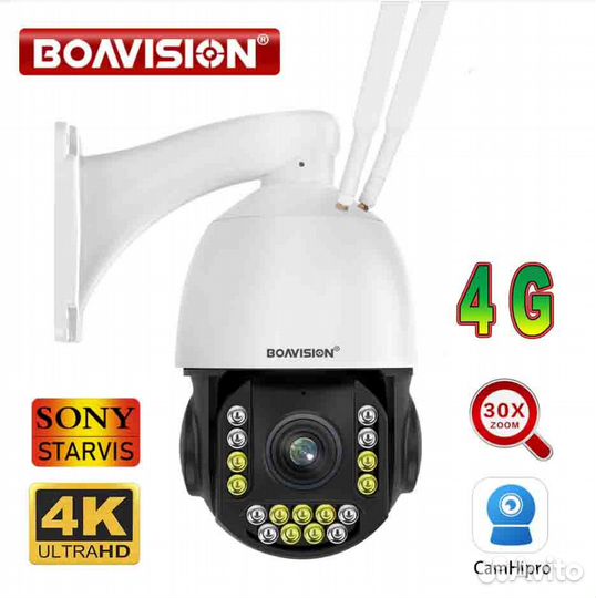 Камера 4G с SIM картой Boavision 4 K YG-4G93AR-800