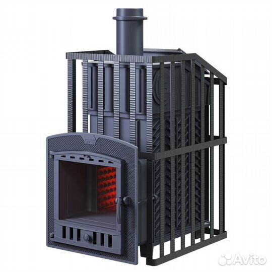 Чугунная Печь для бани Технолит GFS зк25П2 Ураган