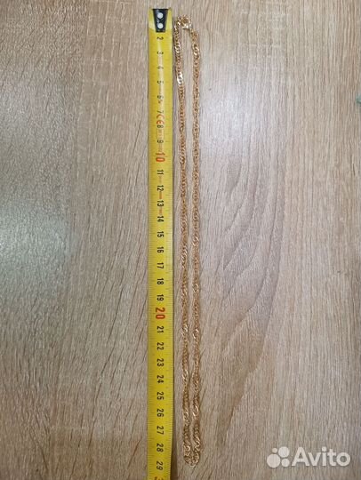 Цепочка крученая, бижутерия