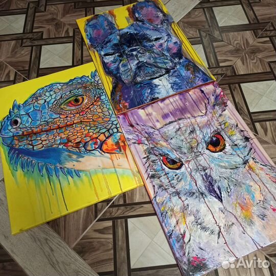 Картины акрилом на холсте