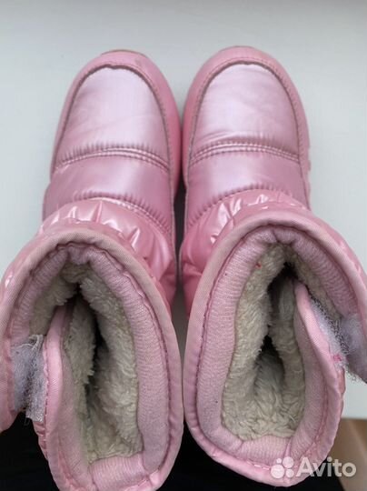 Сапожки для девочки утепленные