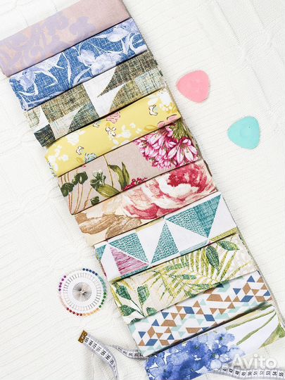 Набор тканей для рукоделия и пэчворка Микс 45х45