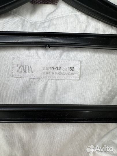 Белая рубашка zara на мальчика