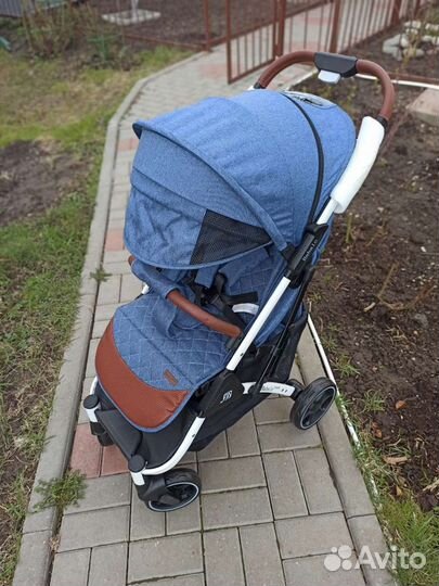 Коляска новая прогулочная babalo 2021 джинс синяя