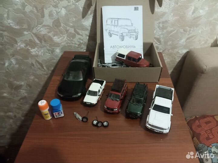 Масштабные модели и запчасти+краска