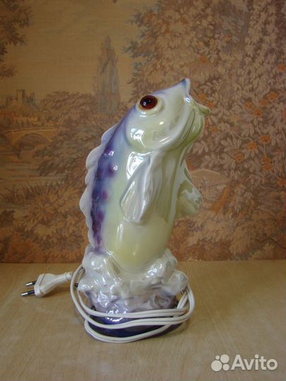 Светильник Рыбка, фарфор, Германия 1970-е