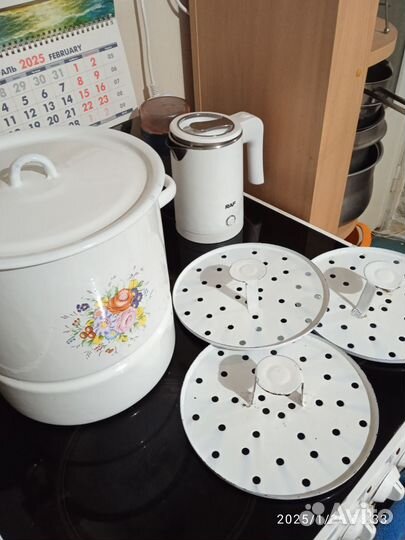 Мантоварка - пароварка / ЗИЛ, эмалированная сталь