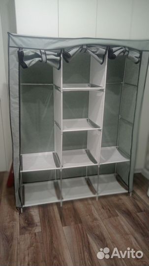 Тканевый шкаф, складной для переезда, временный