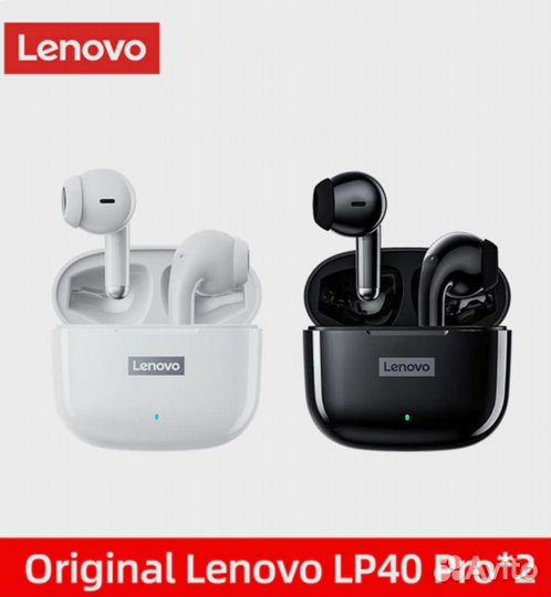 Беспроводные наушники Lenovo LP40 Pro новые