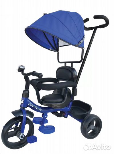 Велосипед трёхколёсный с ручкой