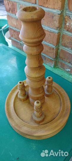 Подсвечник деревянный ручной работы