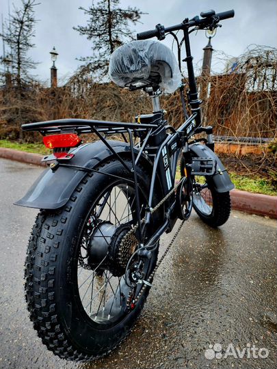 Электровелосипед фэтбайк складной